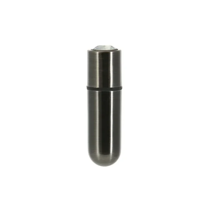 Mini Bullet Vibrator mit Kristall PowerBullet – First Class 9 Funktionen, Gun Metal