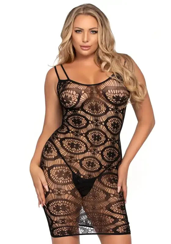Minikleid aus Gänseblümchen-Spitze