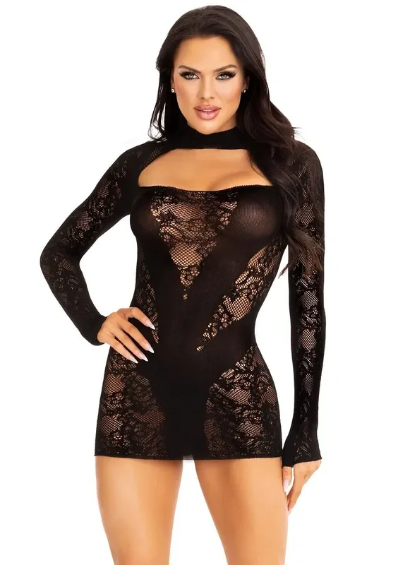 Minikleid Mit Handschuhärmeln