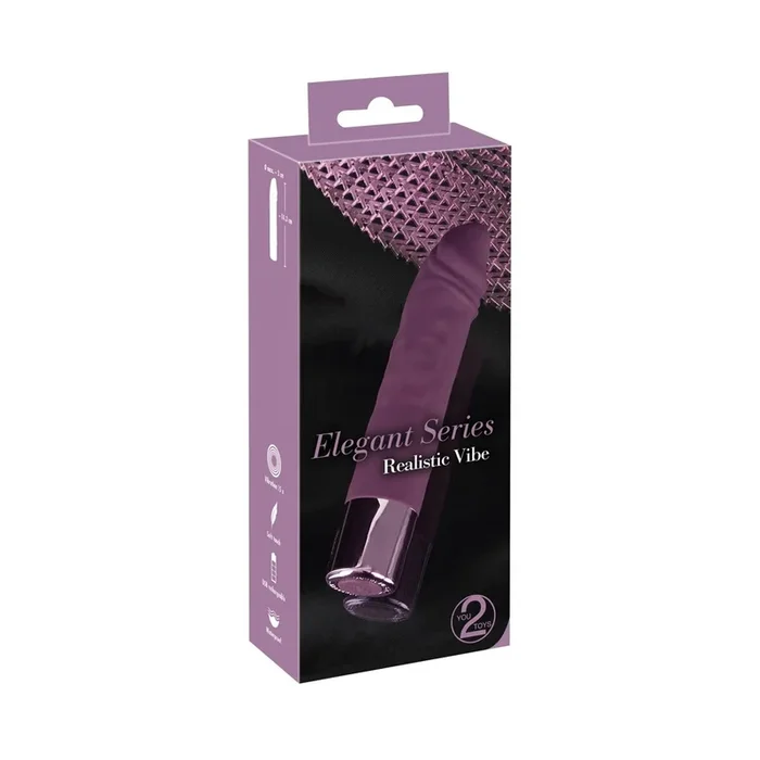 Minivibrator im Penis-Look – 14,3 cm lang – Lila – Wasserdicht