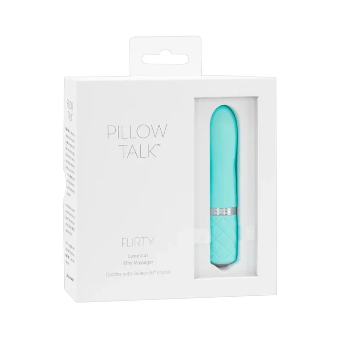 Minivibrator »Pillow Talk – Flirty – Türkis« – Kraftvoll mit stufenloser Vibration