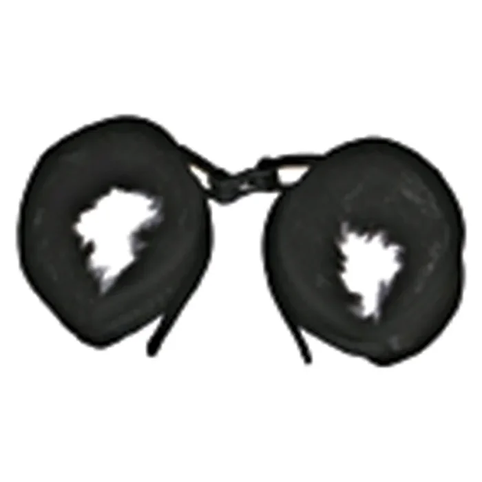 Mink Faux Fur Handcuffs – Black