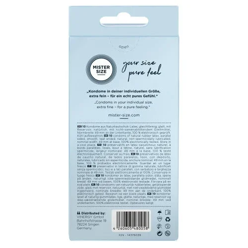 Mister Size 49 mm condoms 10 pieces