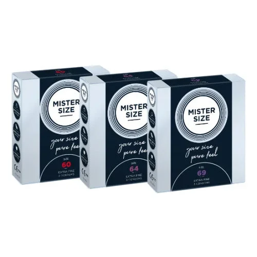 MISTER SIZE Trial Set 60 64 69 (3 x 3 condoms)