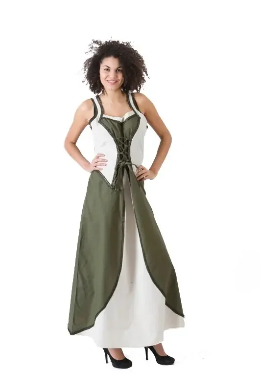 Mittelalter Kleid (Grösse L-XL, Farbe bordeaux/schwarz)