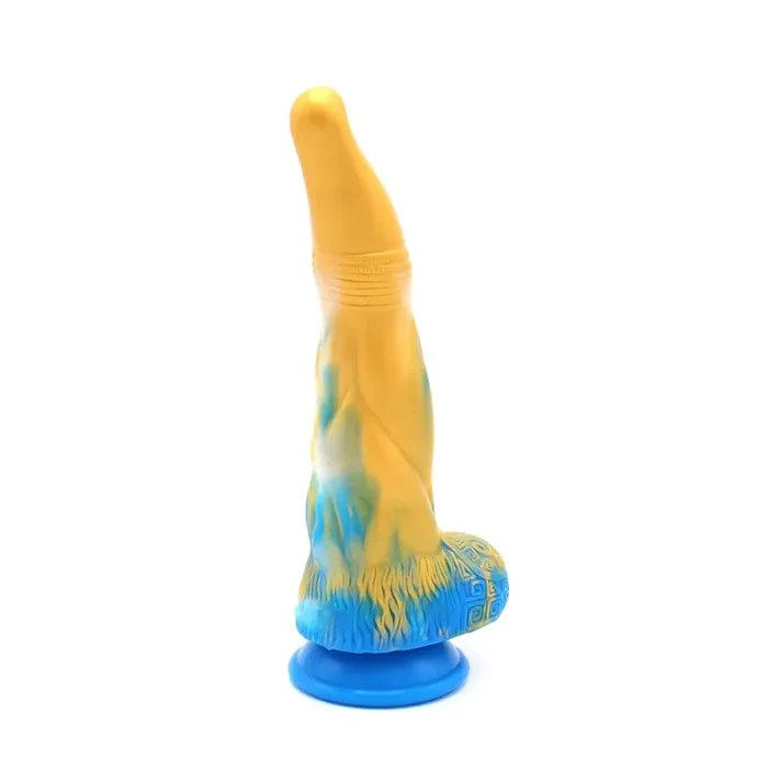 Monster Dildo ‘Beast XII‘ gelb/blau