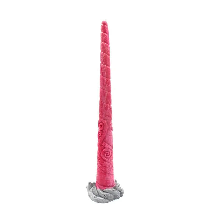 Monster Dildo ‘Long‘ rot/weiß