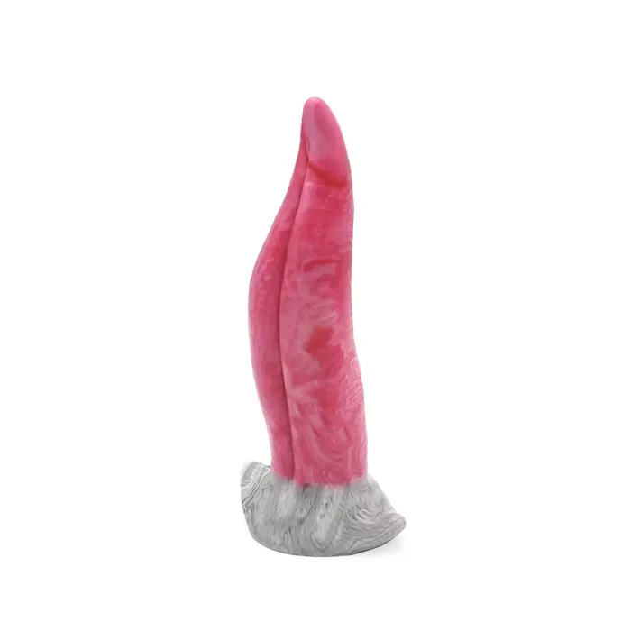 Monster Dildo ‘Tongue‘ rot/weiß