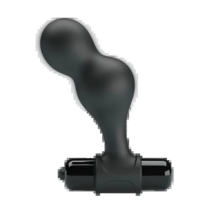 MR PLAY vibrating silicone Butt Plug 10 x Ø 3 cm