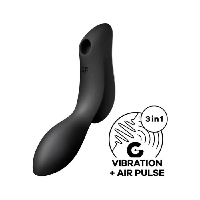 Multifunktionsvibrator Satisfyer – Curvy Trinity 2, schwarz