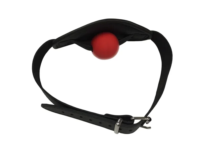 Mundknebel mit Innenknebelball in rot!