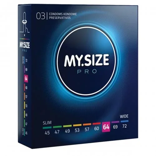 My.Size PRO – 3 Kondome 64 mm WIDE