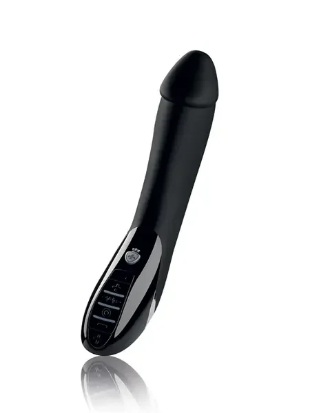 Mystim Kitzelnder eStim Vibrator schwarz