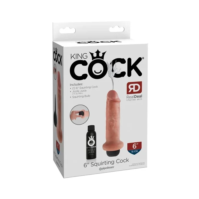 Naturdildo mit Spritzfunktion – 15,2 cm Einführlänge