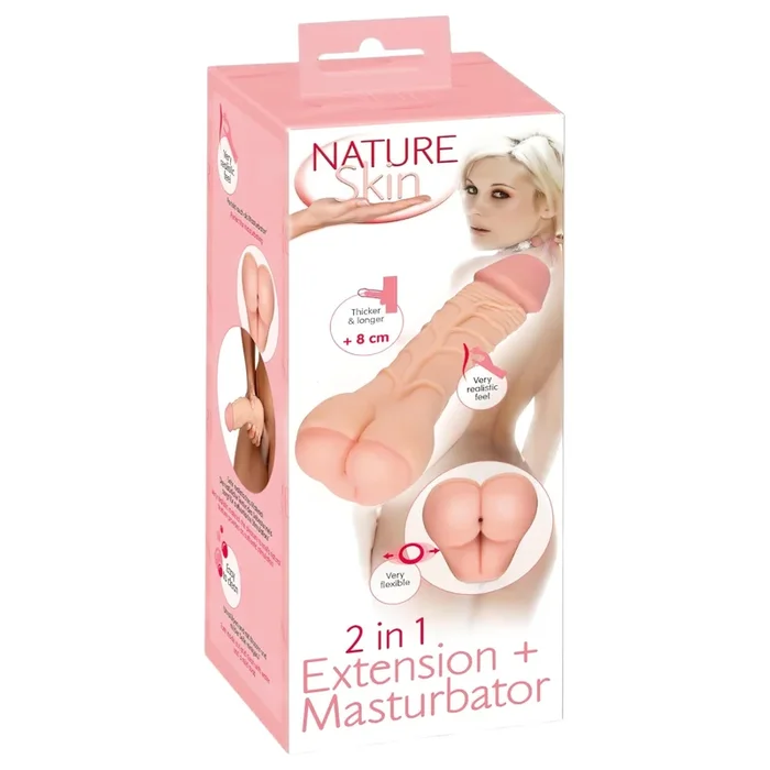 Nature Skin – 2in1 Po & Penishülle (natur)