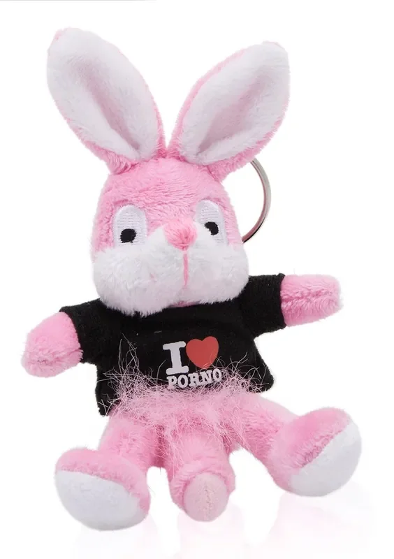 Naughty Bunny Schlüsselkette – schwarzes Hemd