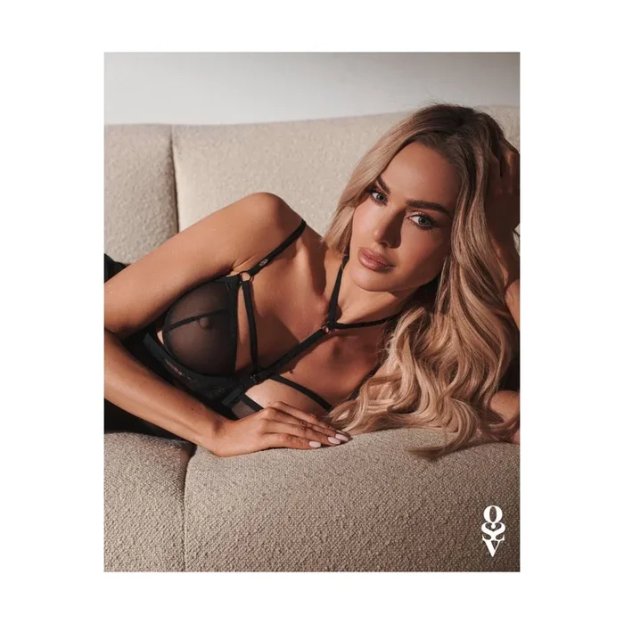 »Negligé Arrowel« – Schwarz von Obsessive – Größe – L/XL