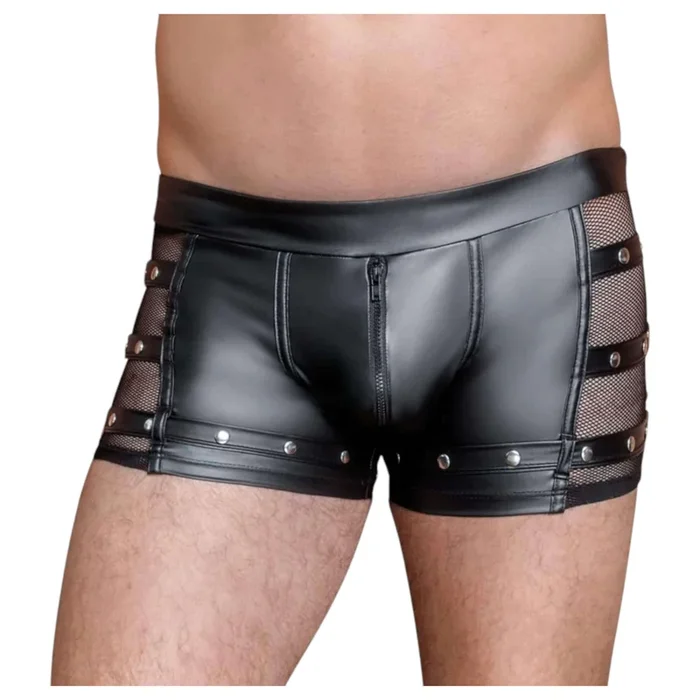 NEK – Nieten-Boxer mit Reißverschluss (schwarz) – M