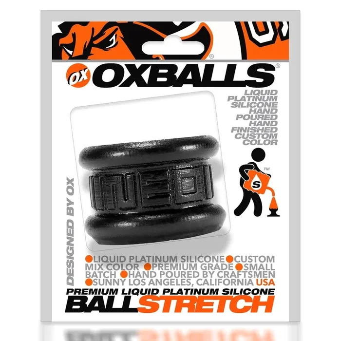 Neo 1.25 Inch Short Ball Stretcher Squishy Silicone – Smoke Black