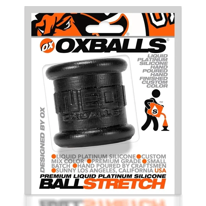 Neo 2 Inch Tall Ball Stretcher Squishy Silicone – Black