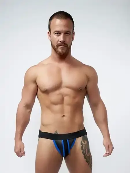 Neopren Jockstrap schwarz-blau