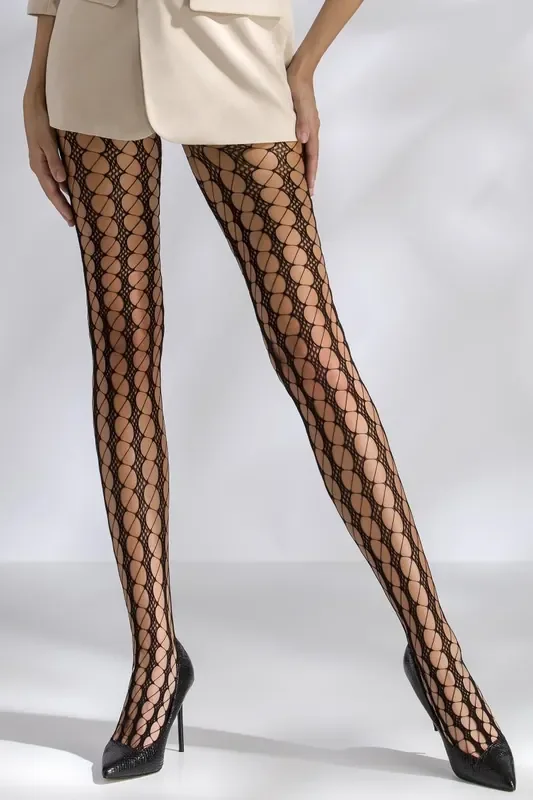 Netz-Strumpfhose schwarz