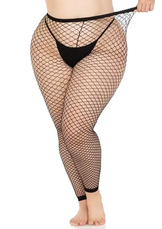 Netzstrumpfhose ohne Füße in Queensize