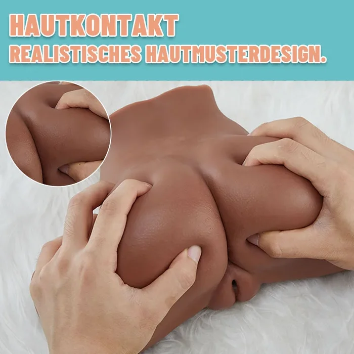 【NEU】OYA Dual-Kanal Realistische Verlockende Sex-Puppe in Braun