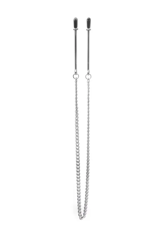 Nippelklemmen gummiert mit Kette