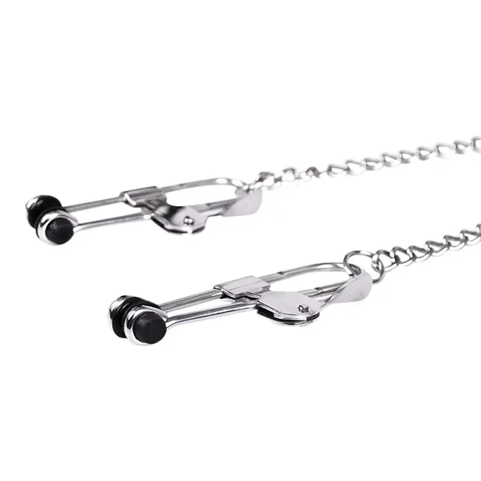 Nippelklemmen mit Kette aus Metall