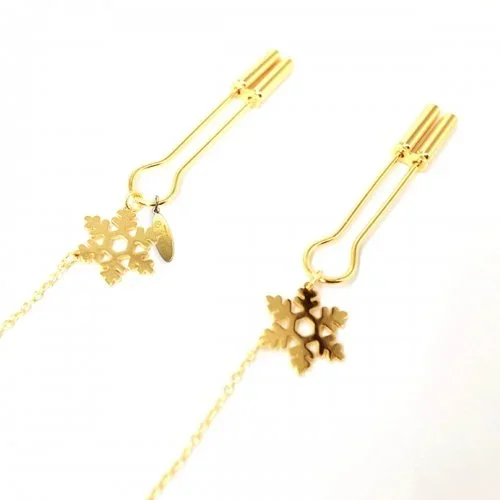 Nippelklemmen mit Kette von UPKO »Snowflake Chain«