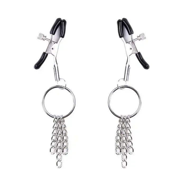 Nippelklemmen mit Metallkettchen