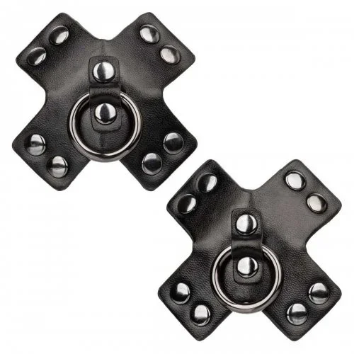 Nipple Pasties »O-Ring« mit Nieten und Piercingring