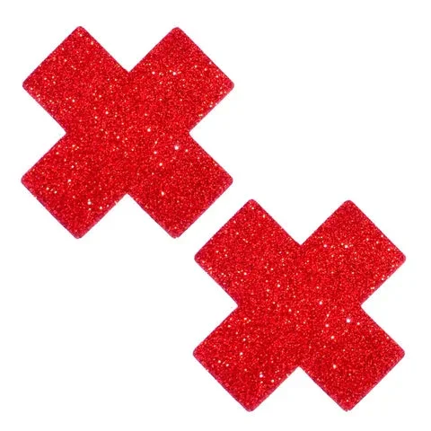 Nipztix Pasties Ravish Me Red Glitter X Factor