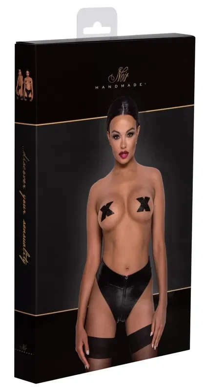 Noir Slip mit Zip
