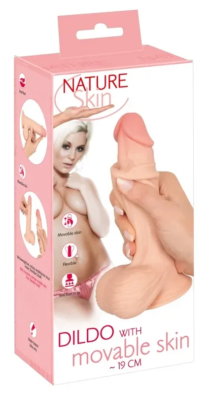 NS Dildo with movable skin 25