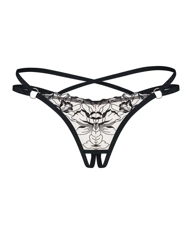 Obsessive – Vila Blanes Schrittloser String – Schwarz