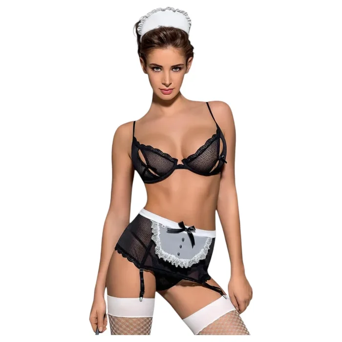 Obsessive Maidme – sexy Zimmermädchen-Set (6-teilig) – L/XL