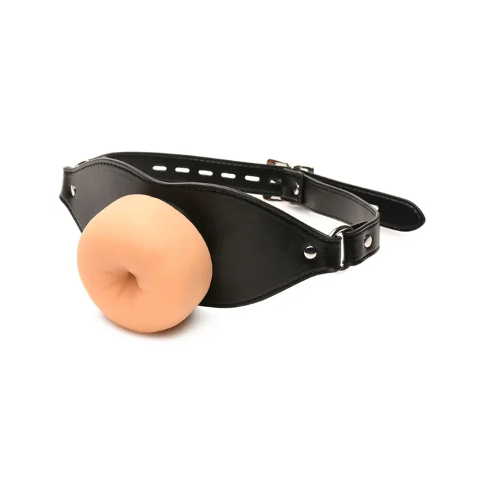 Offener Anus-Knebel Master Series, Beige