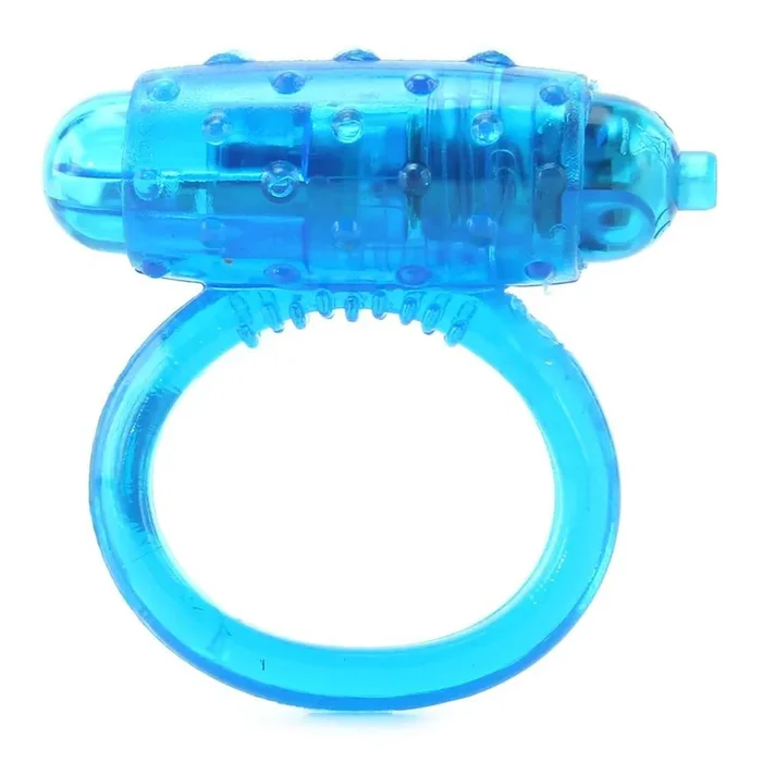 One Touch Vibrating Cock Ring in Blue
