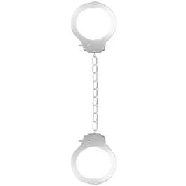 OUCH Pleasure Legcuffs white AKTION