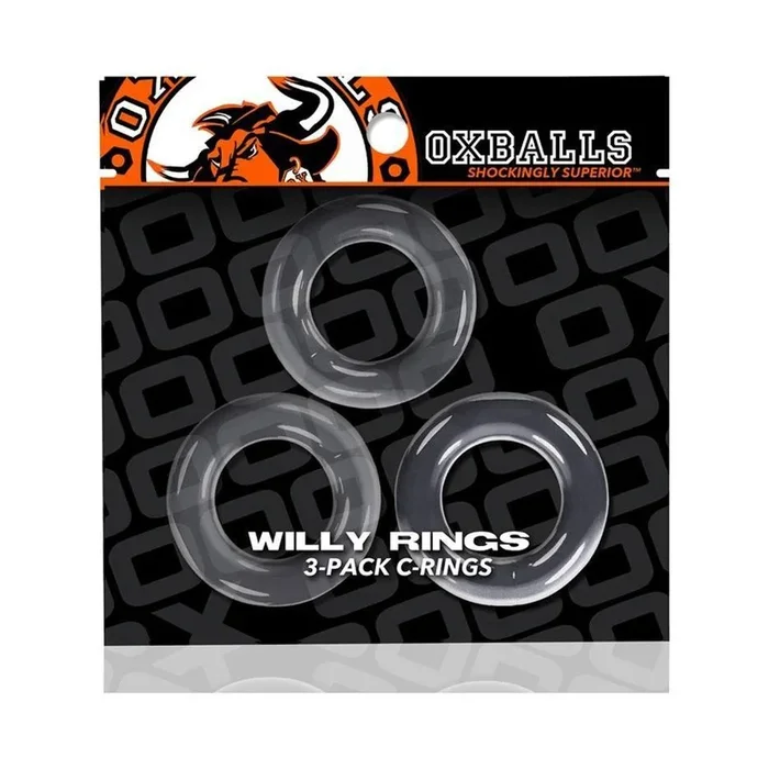 OxBalls Willy Rings 3 Pack Cock Rings – Clear