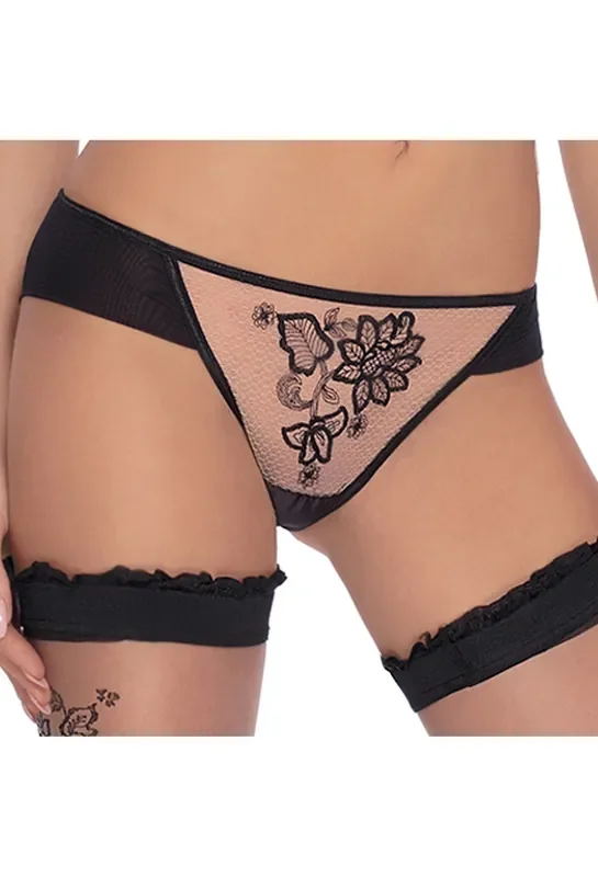 Panty mit durchsichtigem Einsatz