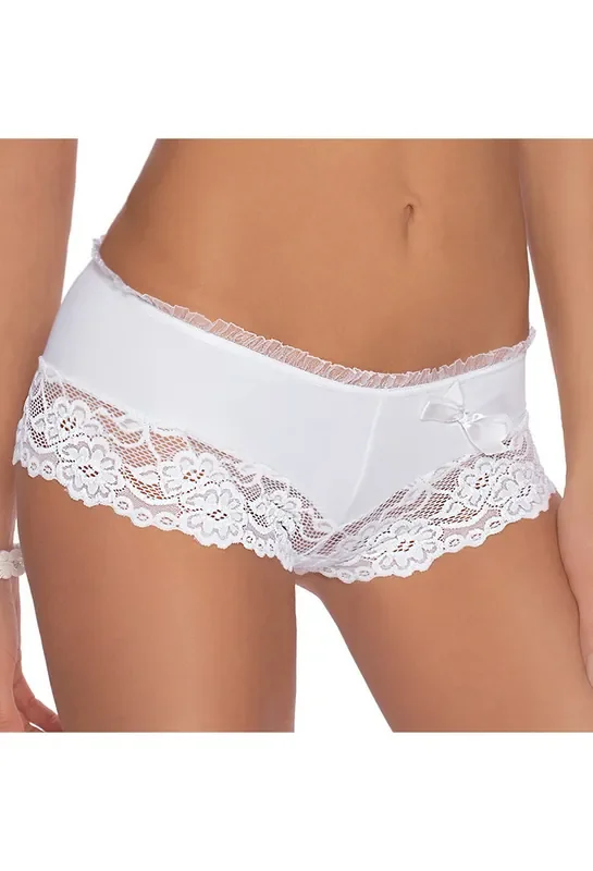 Panty mit Rüschen und Schleifchen weiß