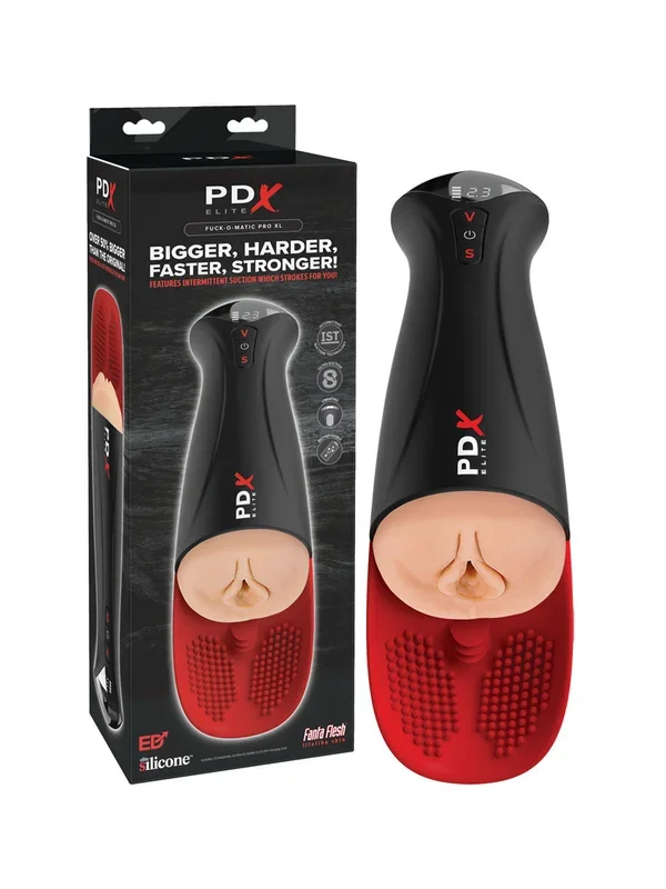 PDX Elite Fuck-O-Matic Pro XL: Masturbator, schwarz/haut