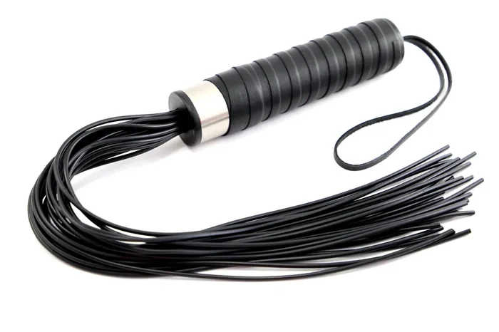 Peitsche ‘Pro Staff‘ mit PVC Riemen Schwarz