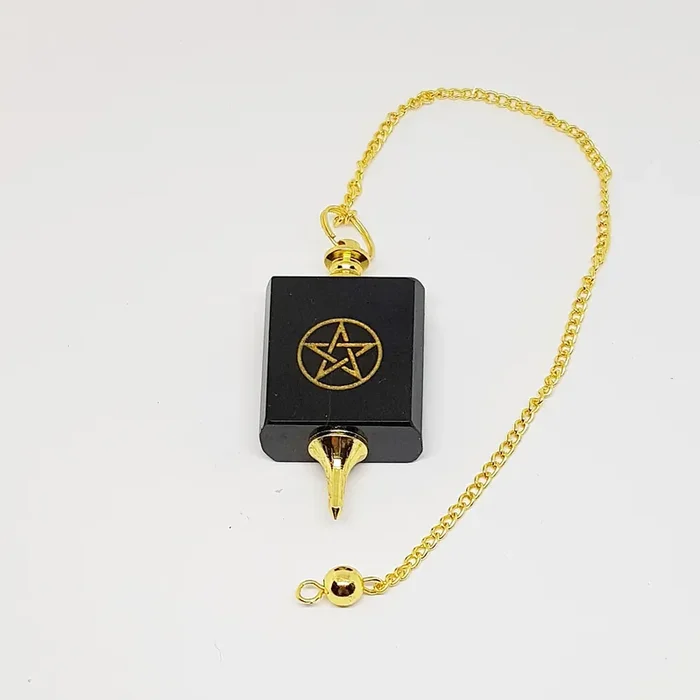 Pendel aus Onyx mit Muster