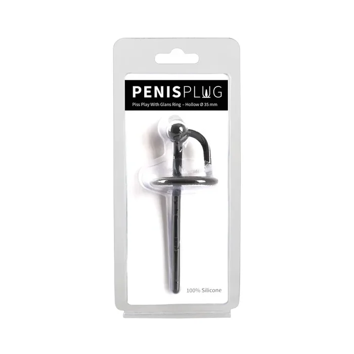 Penisplug »Piss Play« mit Eichelring und Soft-Touch-Oberfläche