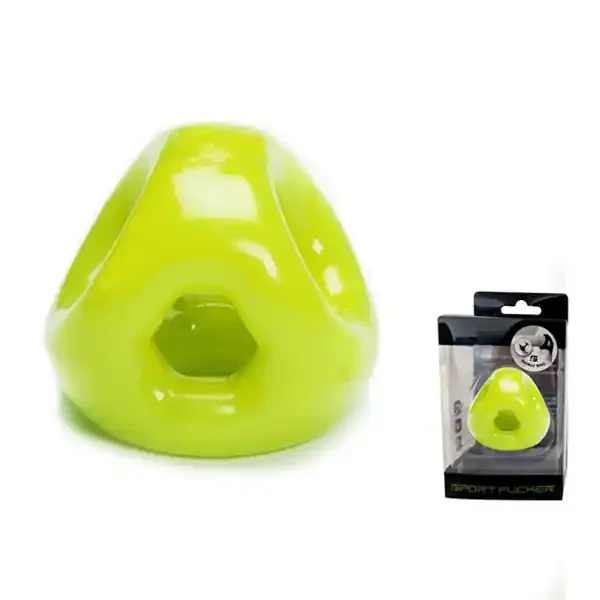 Penisring und Ballstretcher ‘Energy‘ neon grün
