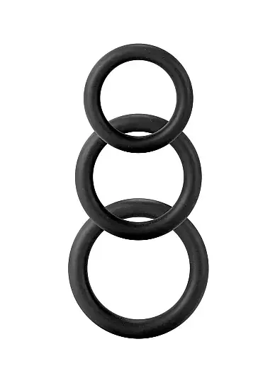 Penisringe Set schwarz